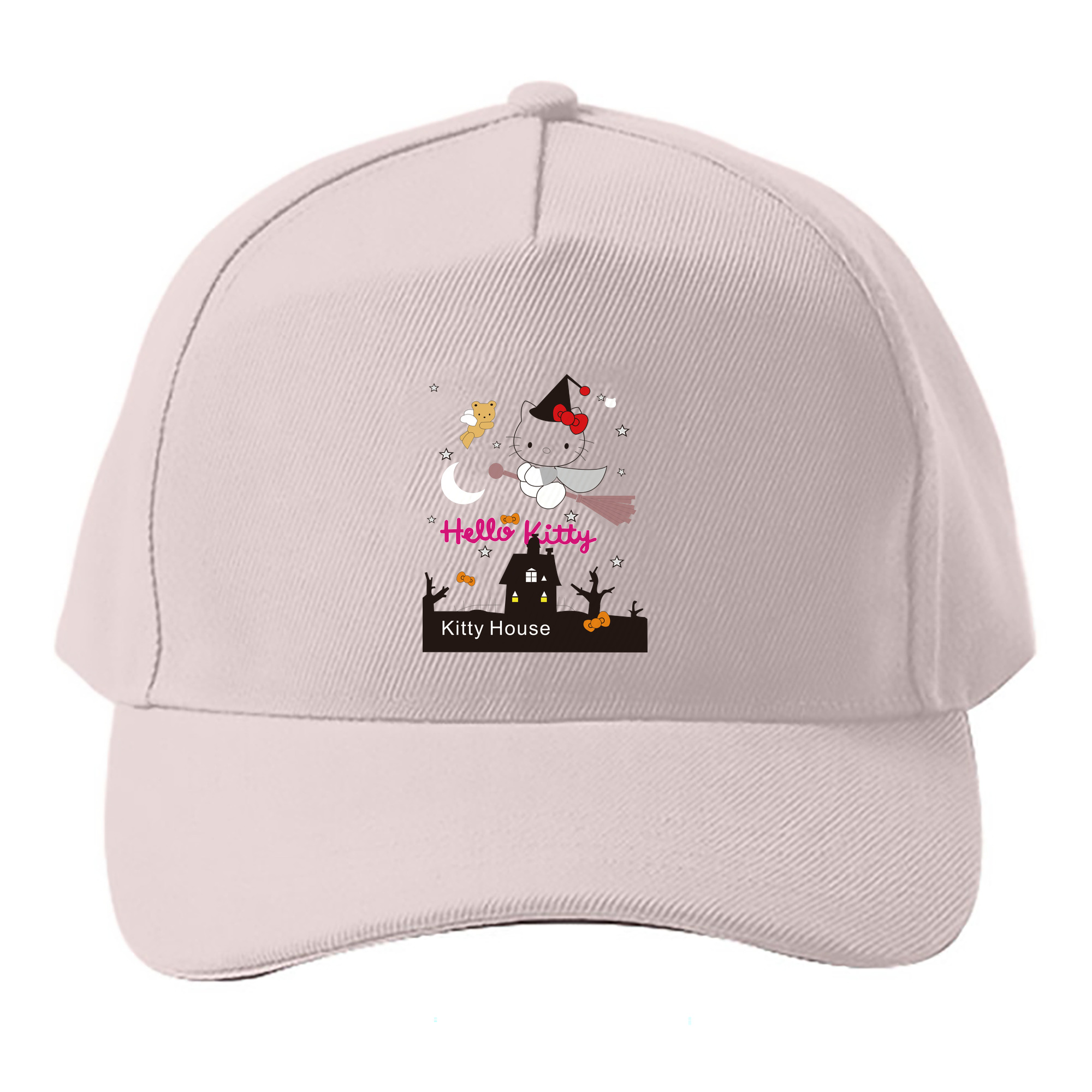 （画像用） Hello Kitty ハローキティ ベースボールキャップ 綿100％ 男女兼用 帽子 スポーツ